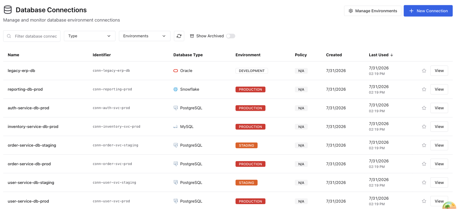 database connections