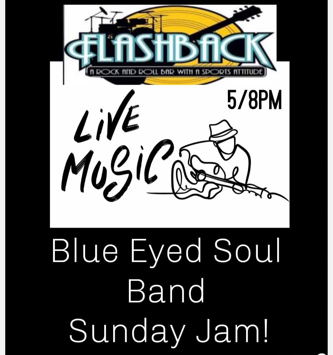 Blue Eyed Soul Band Flyer Sunday Jam