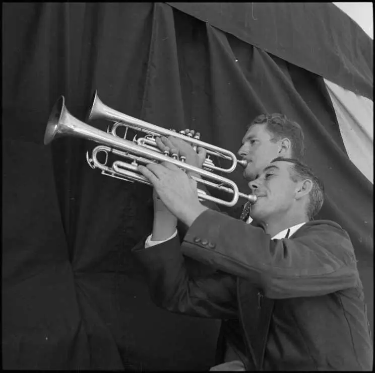 Trumpeters, Kiwi Concert Party, Egypt, 1941