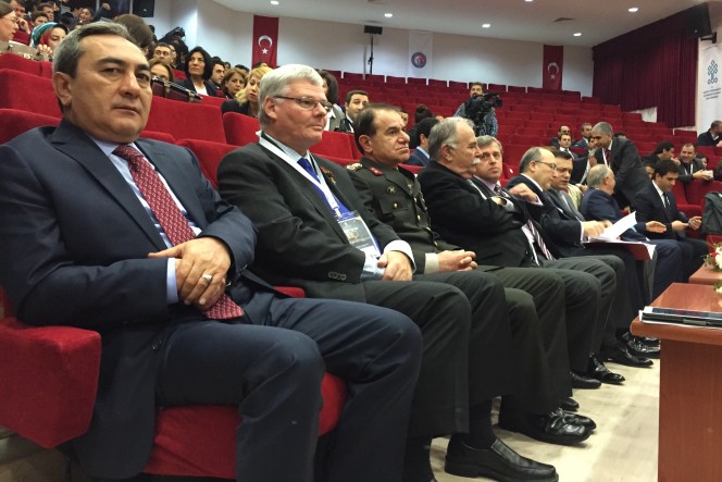 Peter Murray seated with dignitaries prior to the conference opening ceremony.