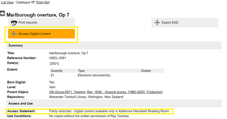 Orange ‘Access Digital Content’ button.