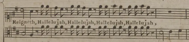 "Detail of Messiah an oratorio in score as it was originally perform'd, ca. 1769