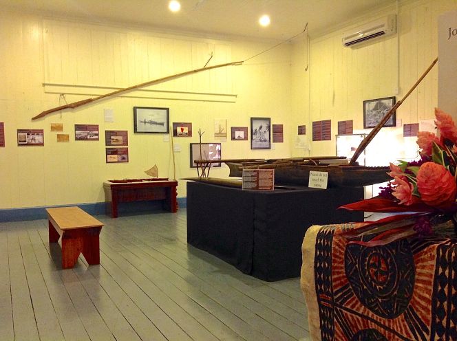 One of the galleries at the Museum of Samoa in Apia displaying photographs sourced from the Turnbull’s photographic archive.