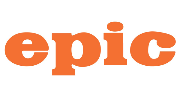 Word EPIC in orange text. 