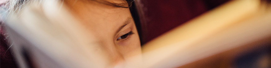 Child reading.