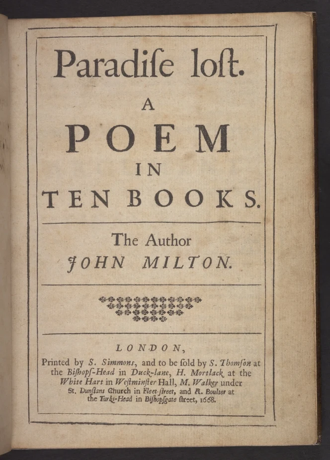 John Milton entered into an agreement with the printer Samuel Simmons  #OnThisDay to publish his epic poem Paradise Lost. Through this…