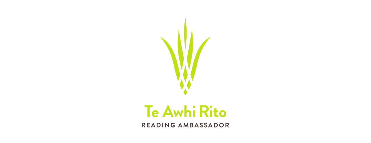 Te Awhi Rito New Zealand Reading Ambassador logo.