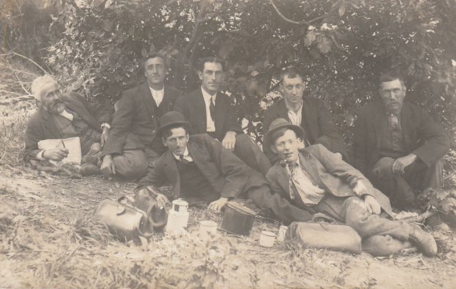 Ted Smith, 2nd On Left, Before War.
