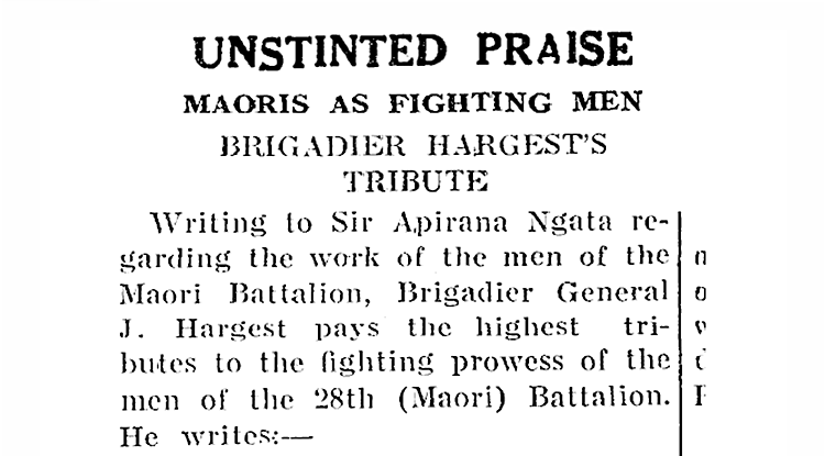 Topic Explorer - Māori as fighting men — Bay of Plenty Beacon, 1941 ...