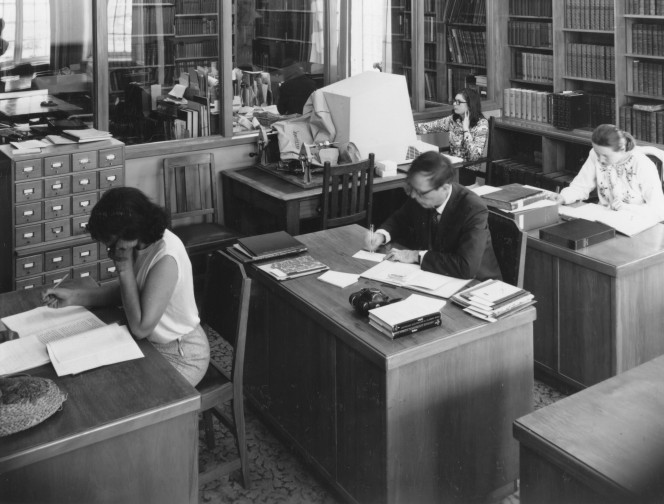 Alexander Turnbull Library Reading Room, 1972.