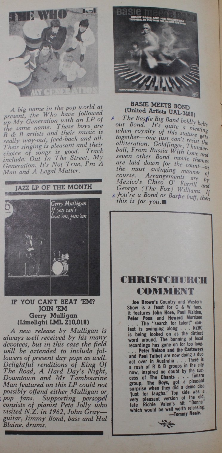Reviews of three albums featuring their album cover and a short paragraph.