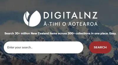 DigitalNZ homepage