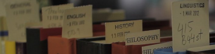 Bookslips showing categorisation