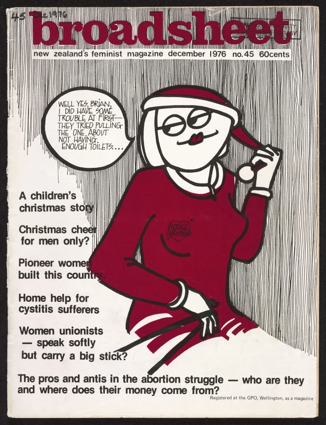 Broadsheet cover, December 1976.