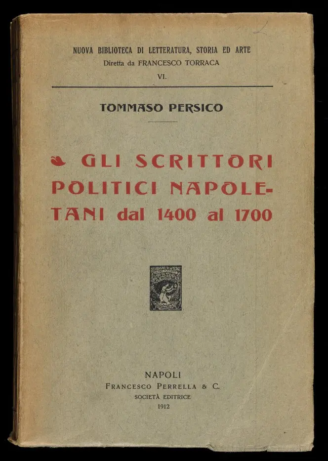 Cover of Tommaso Persico's Gli Scrittori Politici Napoletani.