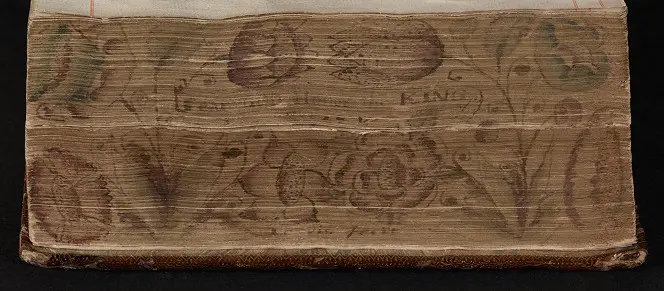 Seventeenth-century fore-edge painting by Stephen and Thomas Lewis.