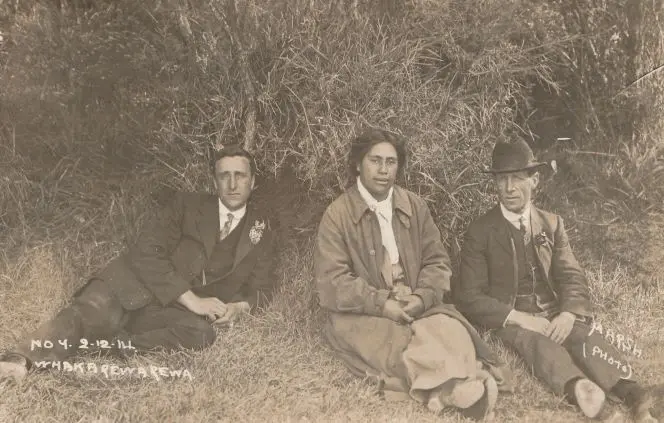 Ted Smith At Whakarewarewa, Dec 1914.