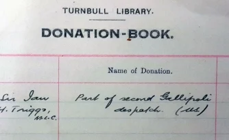 ATL Donation Book Vol 1, Sept 1919 – Feb 1943, p4.