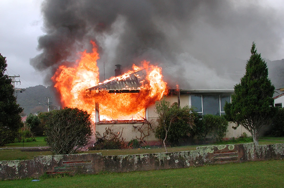 Fire Brigade training exercise, Greymouth, 2001