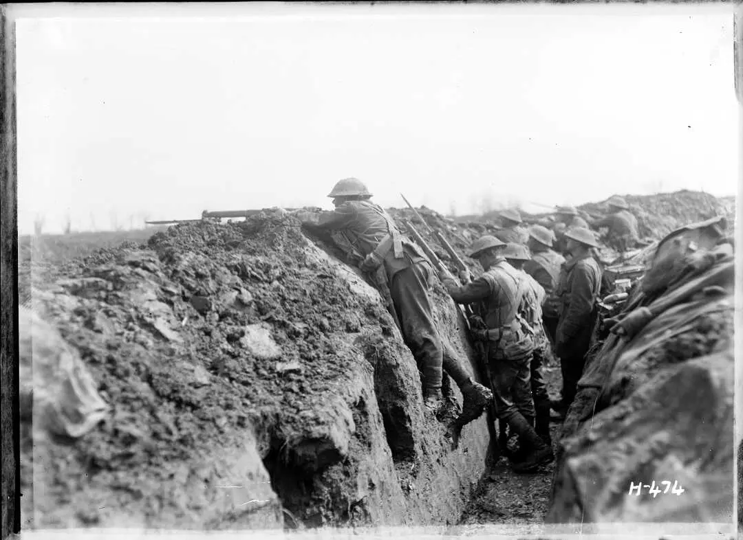 New Zealand Soldiers In Front Line On The Somme