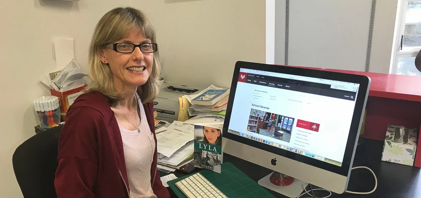 School librarian at Mt Cook School who attended a Services to Schools' online course