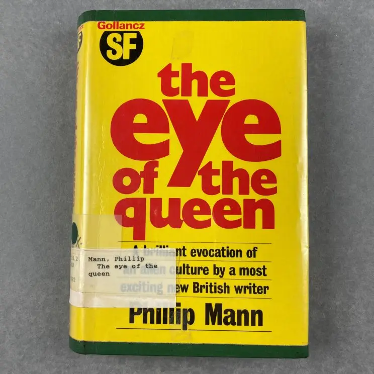 The cover of a book with red and black lettering on a yellow background. 