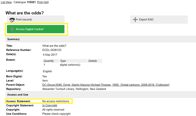Green ‘Access Digital Content’ button.