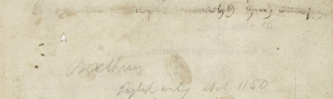 Recto of the front flyleaf