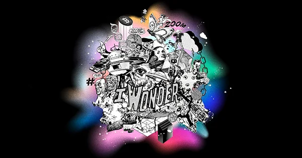 Collage style graphic of pop culture images and the words 'I wonder'.