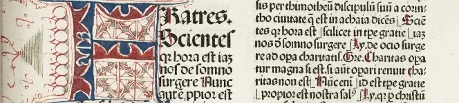 Detail of Postilla Guillermi Super epistolas et euangelia, 1483
