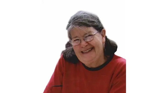 Smiling woman.