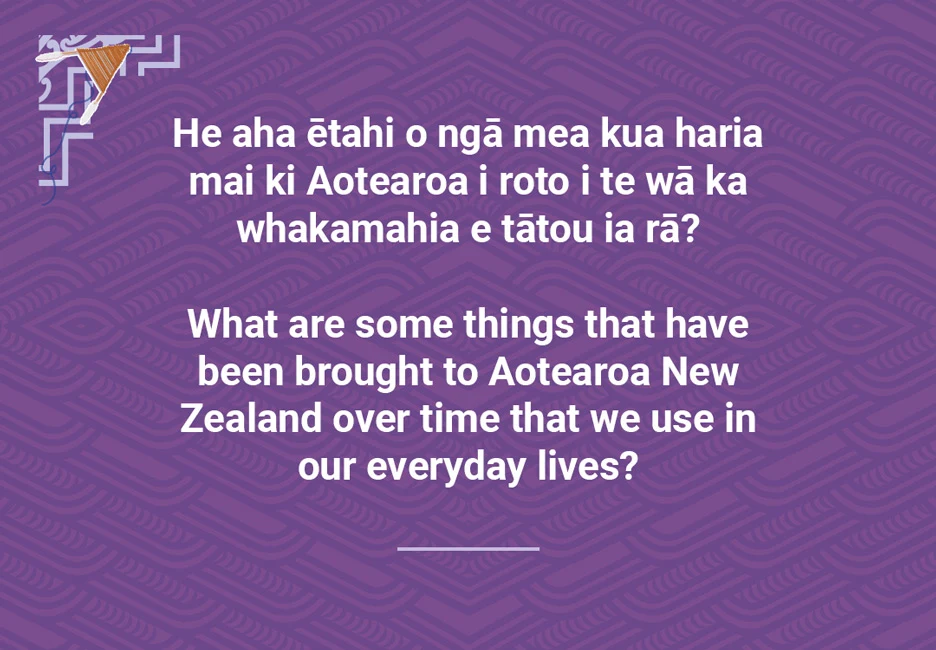 What are some things that have been brought to Aotearoa?