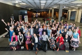 Staff photo of the Alexander Turnbull Library.