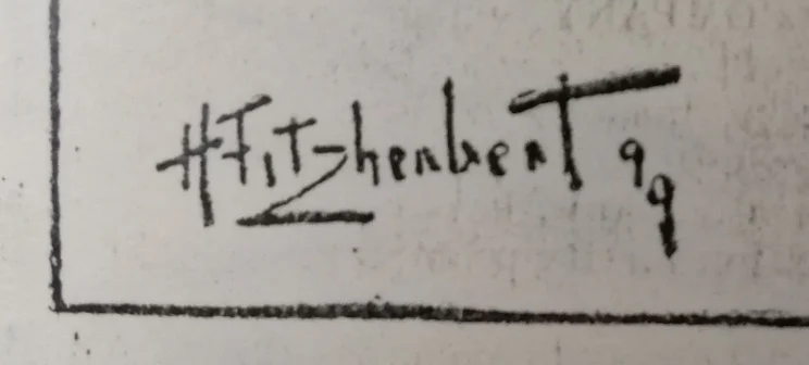 Close-up of an artist's signature in the bottom left corner.