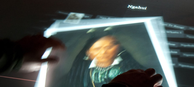 The Lifelines table in use, showing an image related to Ngāhui