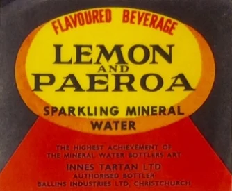 Ballins Sparkling Mineral Water 1967 soft drink label.