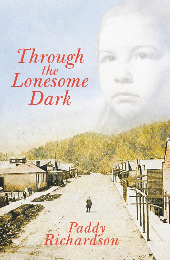 Book cover picturing a man walking the street. A girl's face is superimposed as if it were floating in the sky above