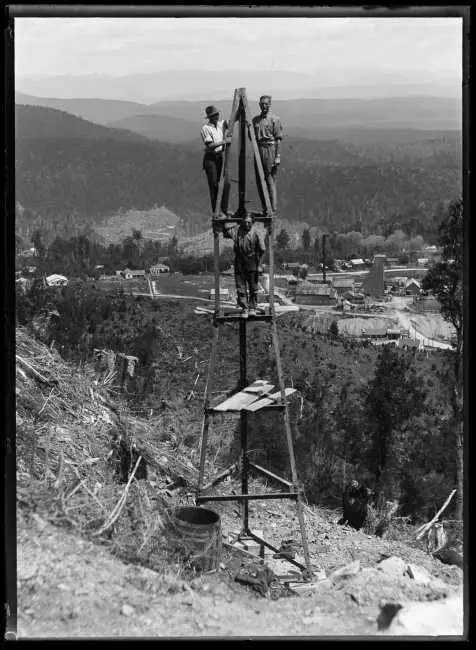 Construction underway, c. 1931