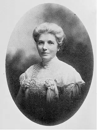 Black and white portrait photo of Kate Sheppard.