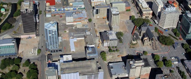 Christchurch CBD & Cathedral Square, 13 Dec 2011.