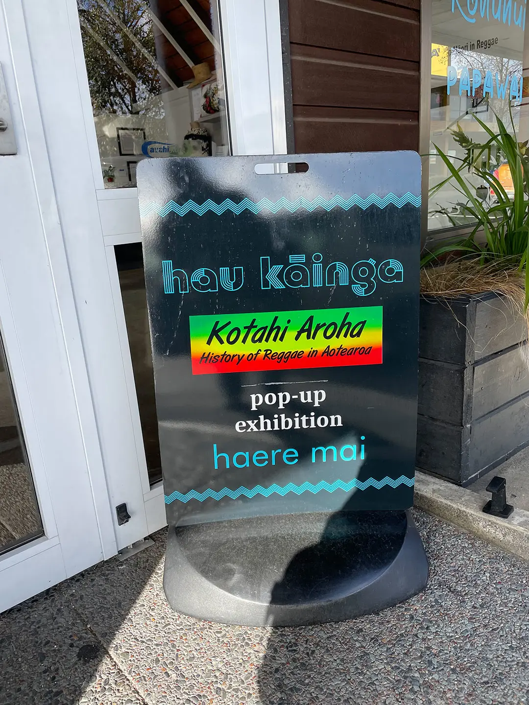 Welcome to Hau Kainga enjoy our pop-up exhibition Kotahi Aroha