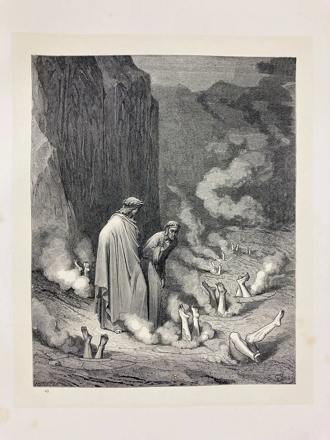 The vision of hell by Dante Alighieri