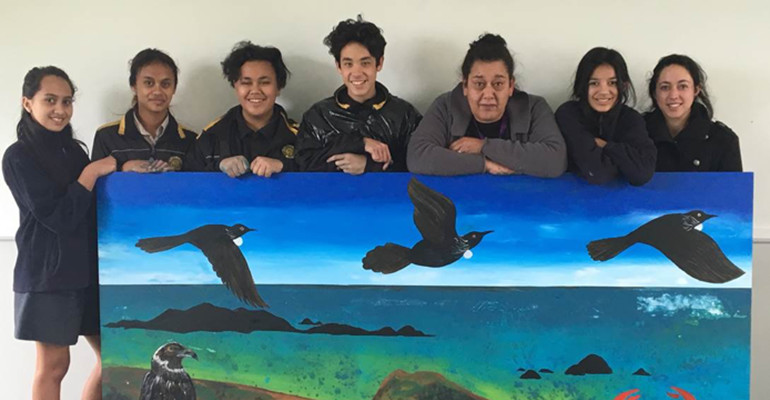 Members of the kura kaupapa Māori.