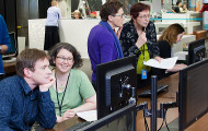 Librarians at work