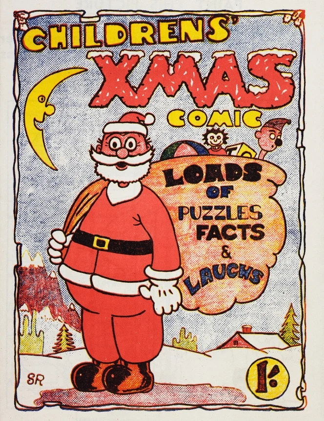 Children's Christmas puzzle comic.