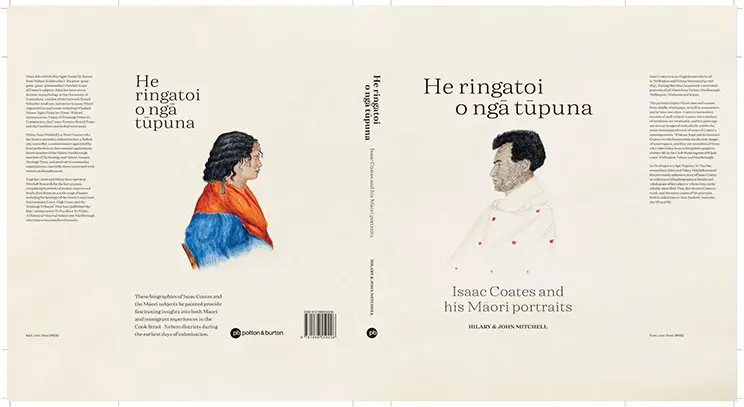 Words He ringatoi o ngā tūpuna, Isaac Coates and his Māori portraits. Two watercolour imagea of a Māori man and woman. 