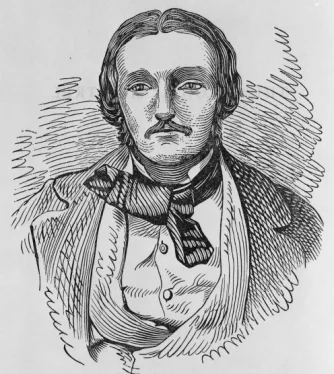 Illustration of a man from the 1800s.