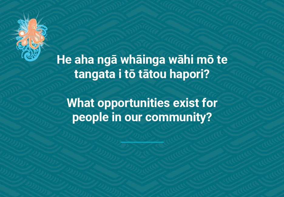 What opportunities exist for people in our community?