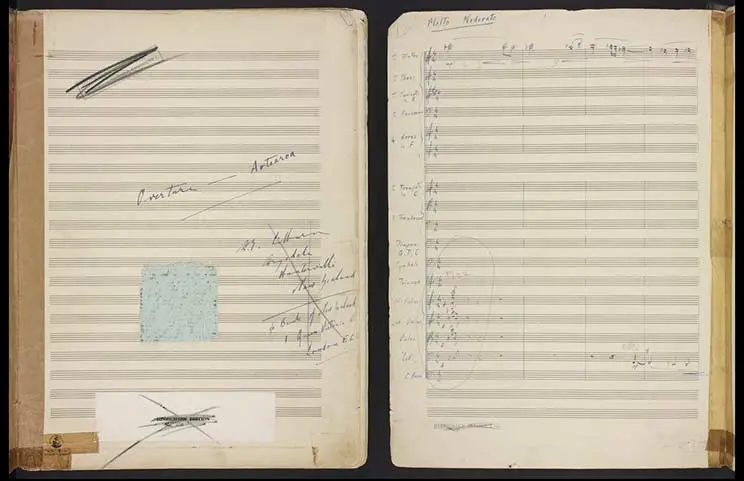 Handwritten music manuscript.