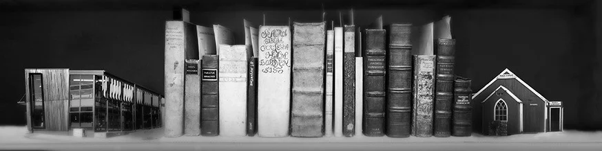Books spines.
